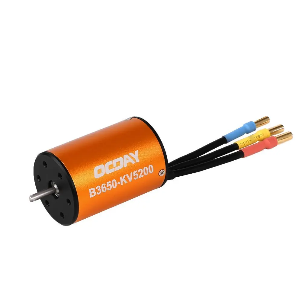OCDAY B3650 5200KV 4 полюса Бесконтактный бесщеточный двигатель с ЧПУ высоким крутящим