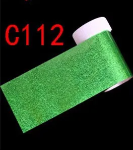 C112 233 Тип 4*100 см голографические наклейки из фольги для переноса ногтей слайдер Радужная зимняя наклейка s для маникюра Nailart украшения(2 - Color: C112