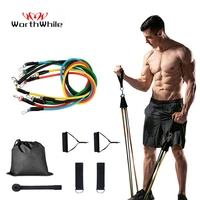 worthwhile gym fitness resistance bands set belt yoga stretch pull up assist rope straps crossfit training workout equipment