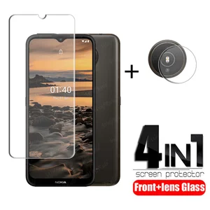 4 in 1 for nokia 1 4 glass for nokia 1 4 tempered glass screen protector protective camera film for nokia 3 4 5 3 1 4 lens glass free global shipping