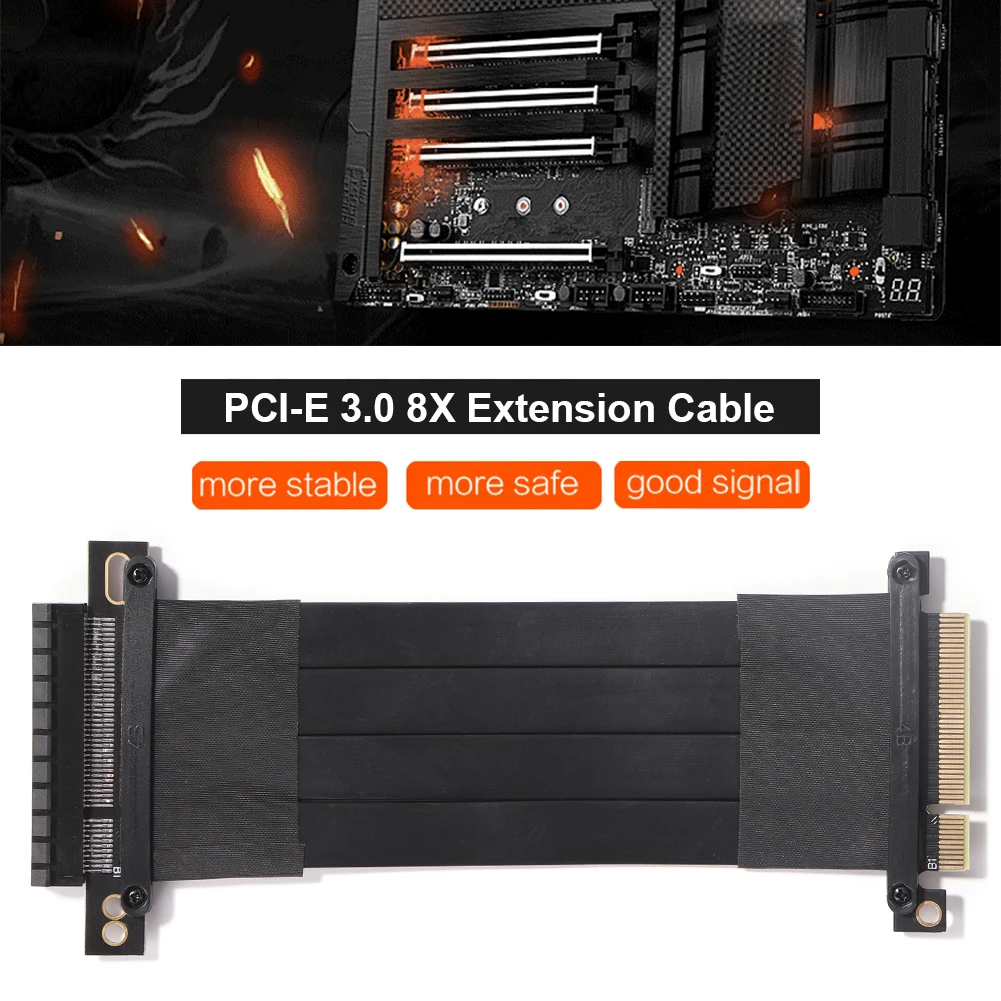 

15 см EMI PCI-E PCI Express 3,0 8X Удлинительный кабель 98P PCIe Райзер карта преобразователь удлинитель адаптер высококачественный шнур для настольного ко...