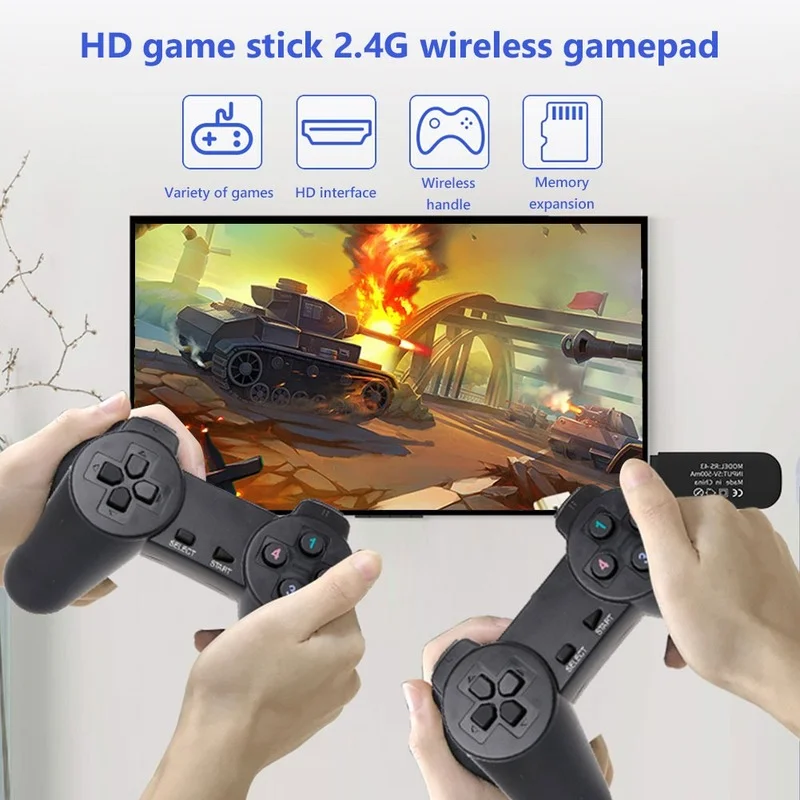 2021 Новая Беспроводная игровая консоль для двух игроков 2 4 ГГц мини ретро
