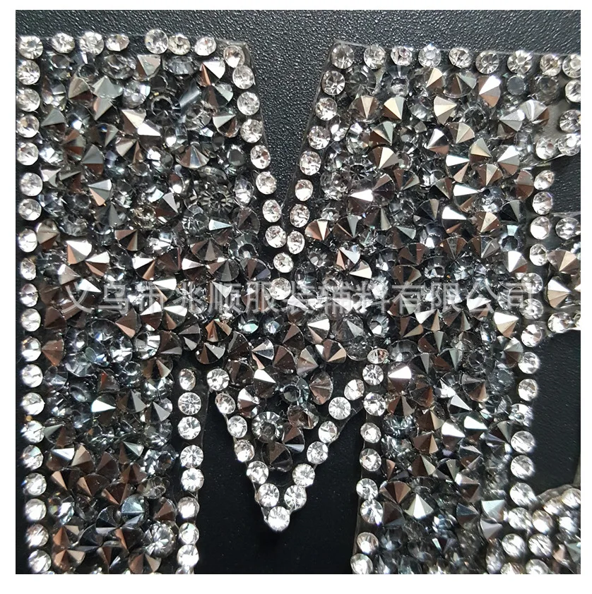 

New hot melt adhesive mesh hot drill hot map hot paste drill paste Miss English letter patch clothing accessories