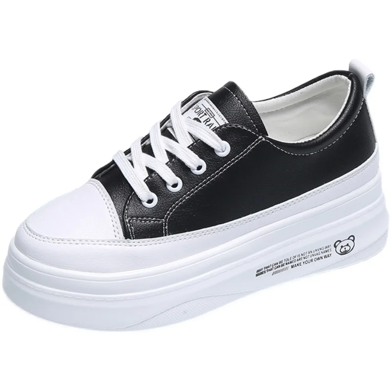 

Cross Women's Shoes Modis Increas Height Casual Female Sneakers Round Toe All-Match Clogs Platform 2021 New Summer Small