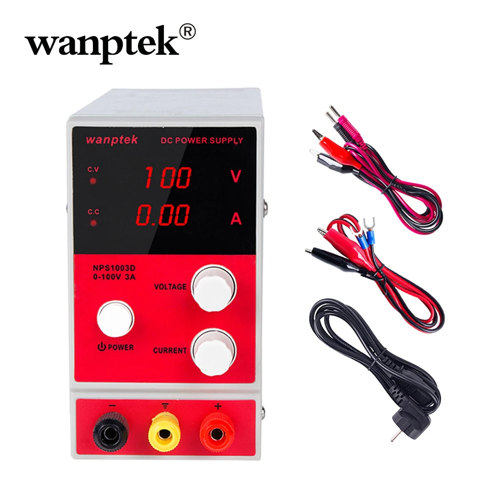Регулируемый источник питания постоянного тока Wanptek 100 В 3 А Настольный