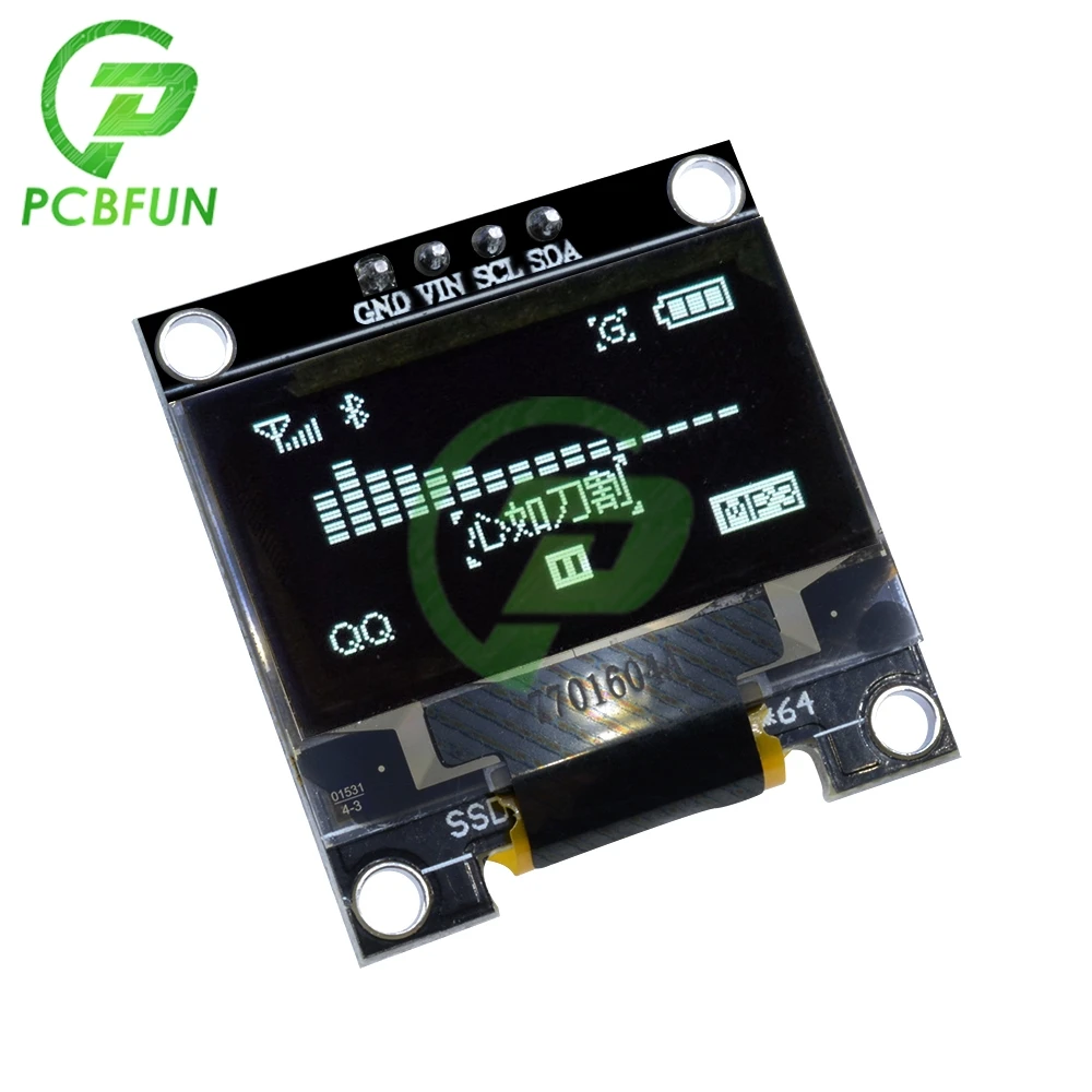 128x64 белый светодиод O светодиодный дисплей модуль для Arduino STM32 4 контакта GND VCC SCL SDA