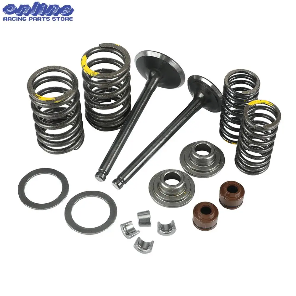 

Motorcycle Intake Exhaust Valve comp Springs Cotter Seal Assy For 125 140 150cc Lifan Horizontal Engines Dirt Pit Bike ATV Quad