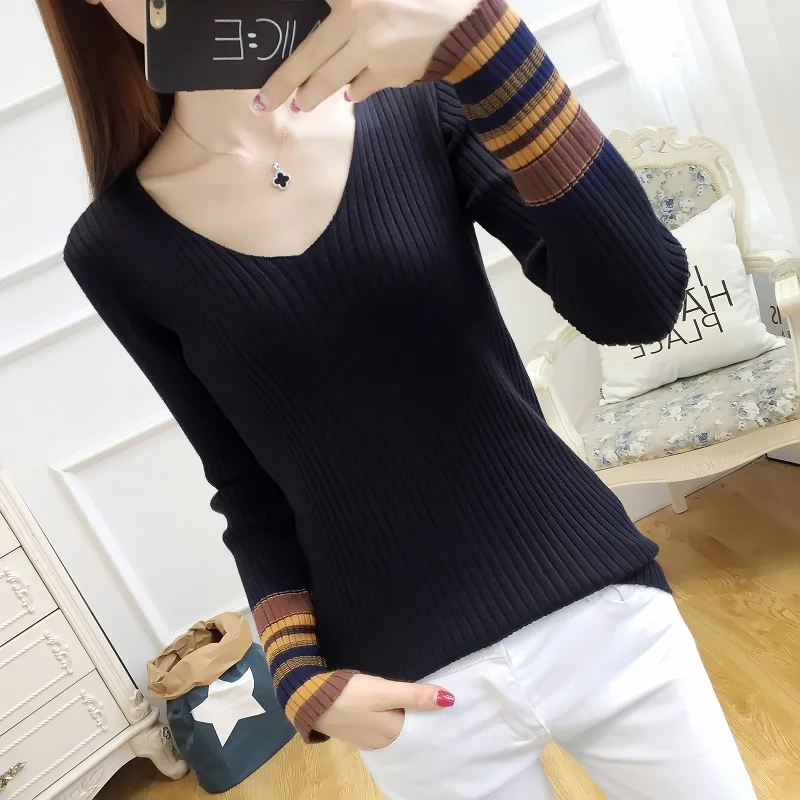 

upper garment of new fund of 2019 autumn winter women Knitted Sweater long sleeve sets han edition cultivate morality joker coat