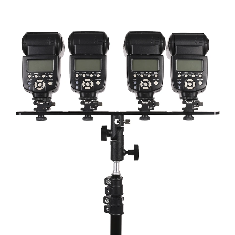 Поворотный кронштейн для вспышки металлический держатель зонта 4 держателя