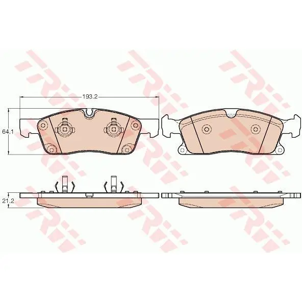 Колодки дисковые передние MB W166/X166 GL350/ML250 3.5/2.1D/3.0D | Автомобили и мотоциклы