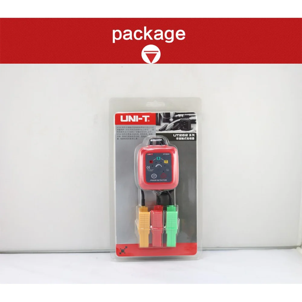 

UNI-T UT262A non-contact phase detector live power phase loss motor line detection 3 phase detector