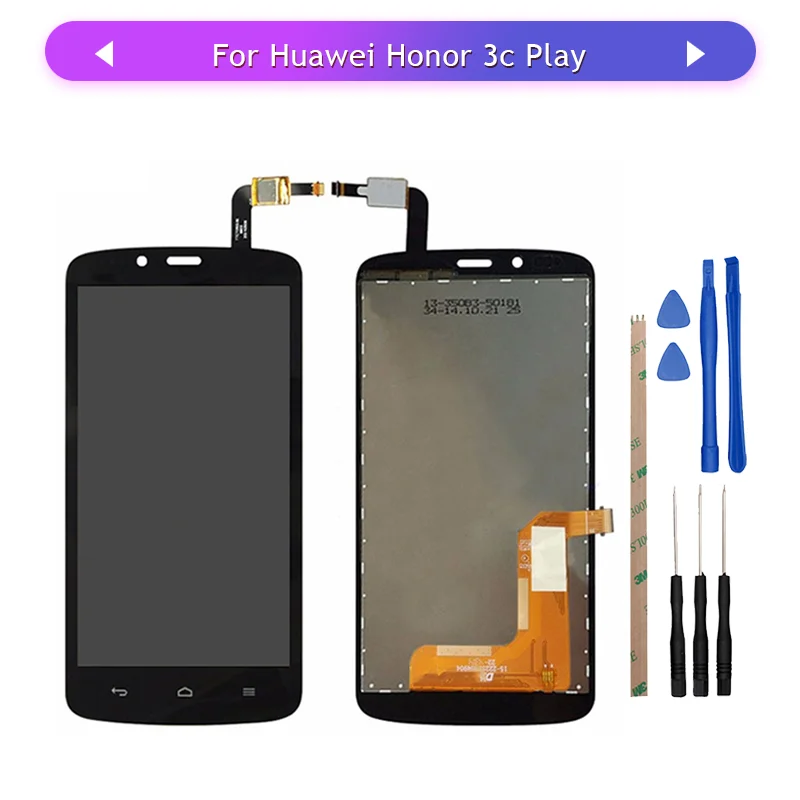 5 шт. для Huawei Honor 3C играть Hol U10 U19 T00 ЖК дисплей сенсорный экран стекло планшета