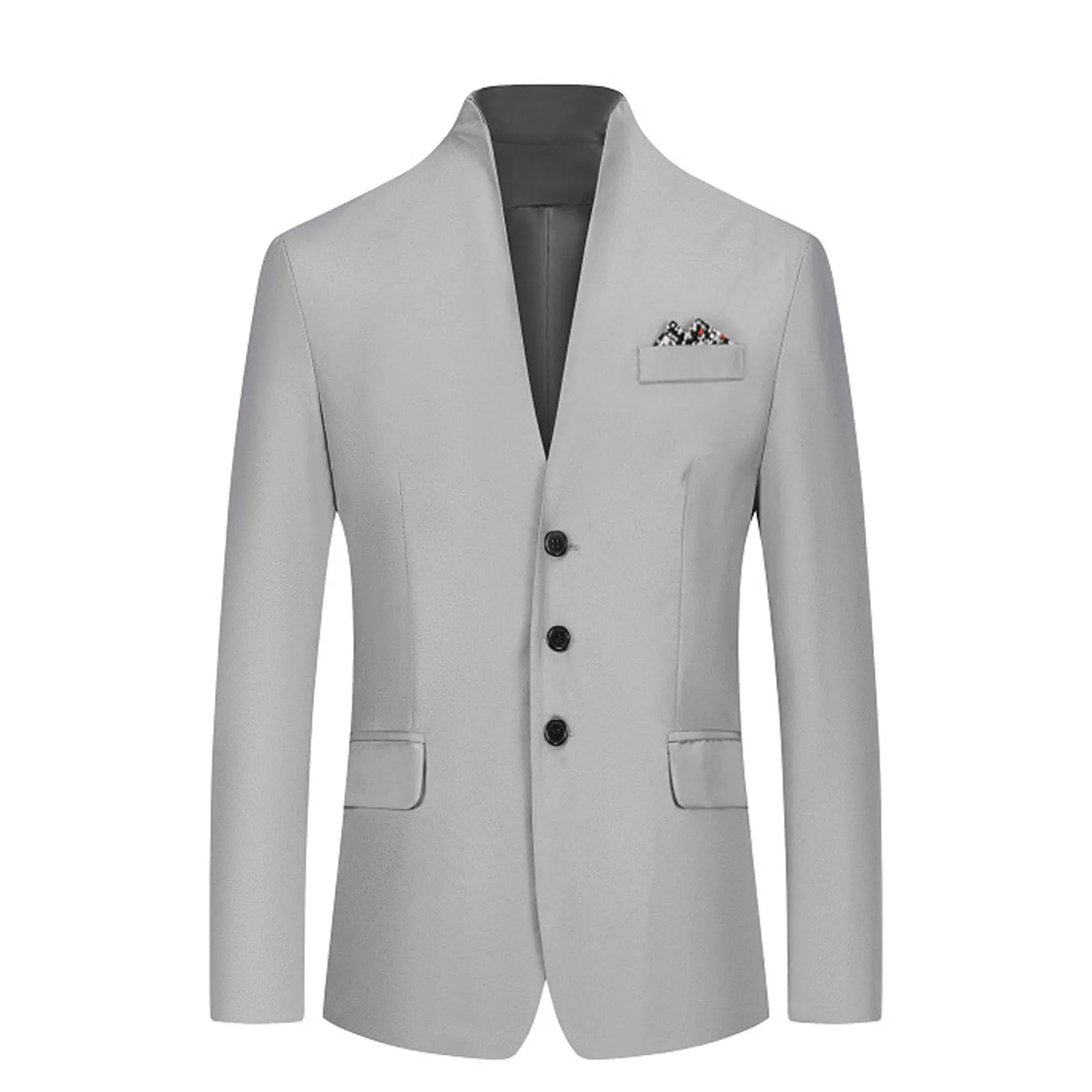 

Men's Blazer Casual Suit Jacket Men's Spring And Autumn Business Wedding Blazer Suit Men Trendy Solid Color Thin Slim Jacket