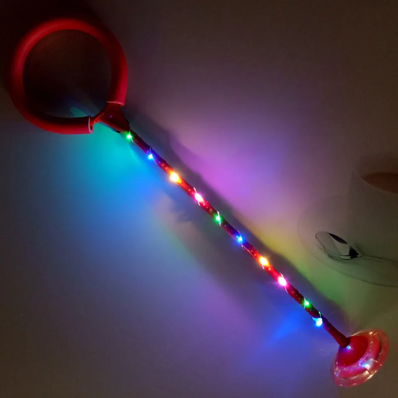 Новинка детский мигающий мяч для прыжков Забавный мяч-скакалка спортивные