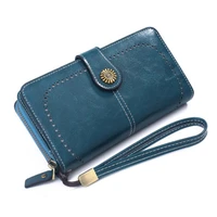 new wallets are exclusively for long mens wallets zipper soft wallets mobile wallets multifunctional pu waterproof wallet