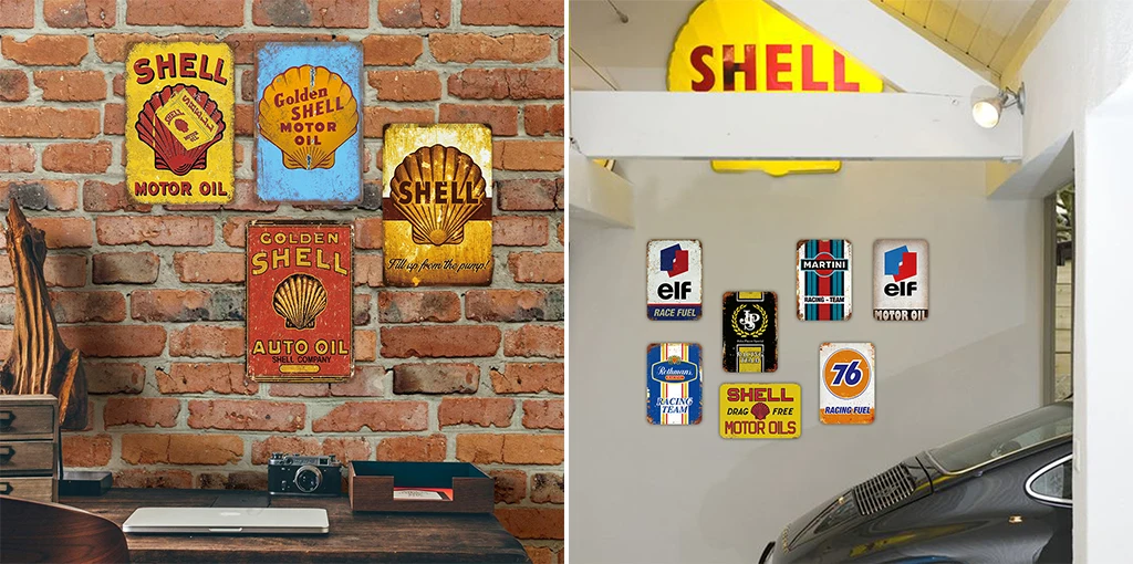 Metal Sign Plaque Metal Vintage Garage Tin Sign Metal Plate Retro Garage Decor Bar Pub Man Cave Decor