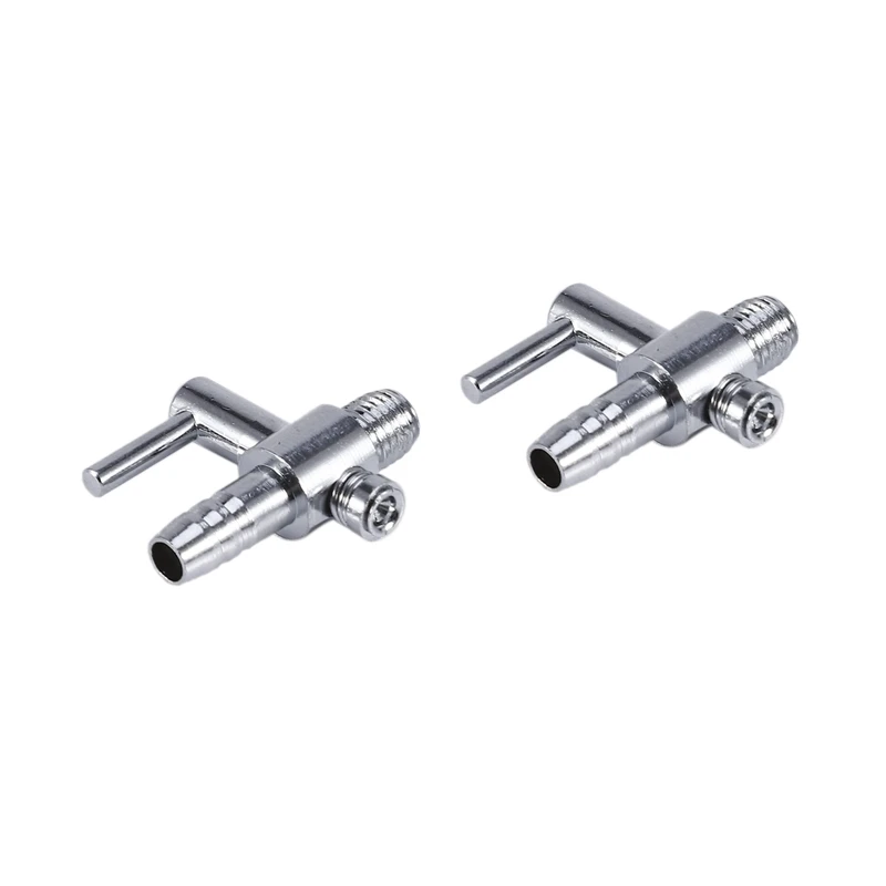 Promotion! 5Mm Tube Diameter Single Way Air Flow Control Valve 2 Pcs For Aquarium | Строительство и ремонт
