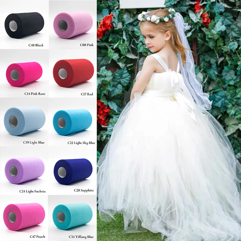 Ation Tutu Baby Shower Tulle Rolls 15cm Decoration Party And