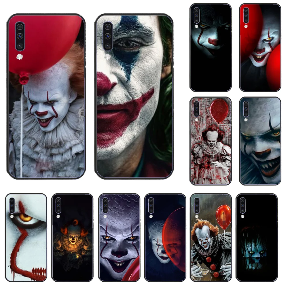 Pennywise ужас клоуна ТПУ черный чехол для телефона корпус Samsung A50 60 70 A6 A8 2018 plus A7 A9 750