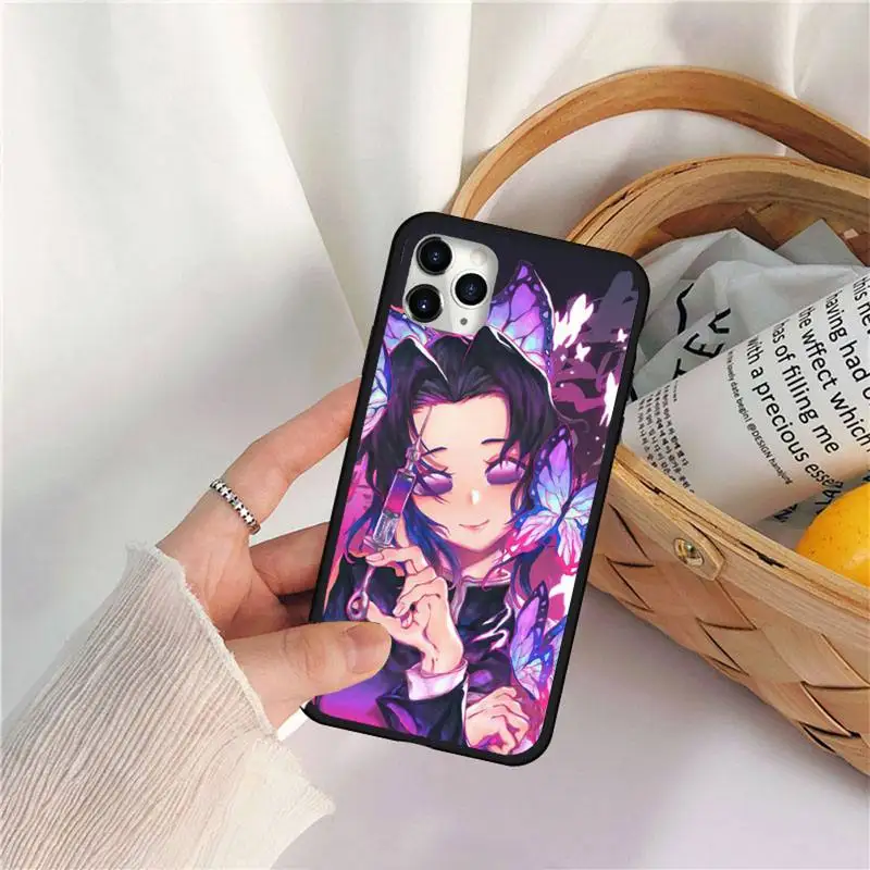 

Demon Slayer Kimetsu no Yaiba Phone Case for iPhone 11 12 pro MINI XS MAX 8 7 6 6S Plus X 5S SE 2020 XR