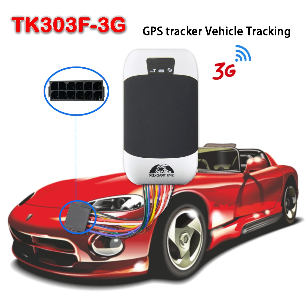 Отслеживание в реальном времени мини 3G WCDMA GPS303F-3G автомобильный трекер 9в-40в