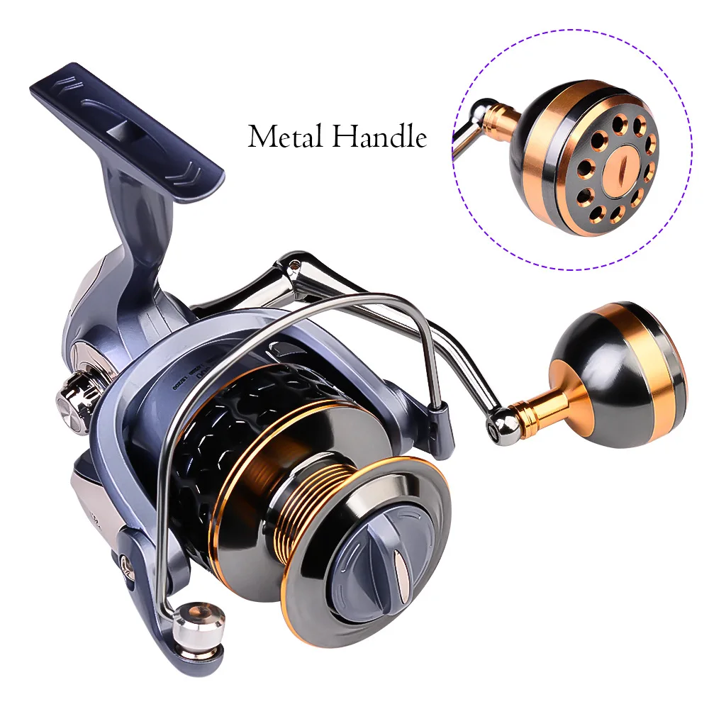 

fishing reels spinning reel All metal wire cup Handle saltwater baitcaster carp jigging seat badge superior quality pesca tools
