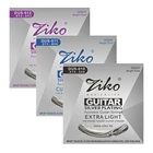 Струны для акустической гитары серии Ziko Dus, шестигранная сердцевина из углеродистой стали, Посеребренная обмотка