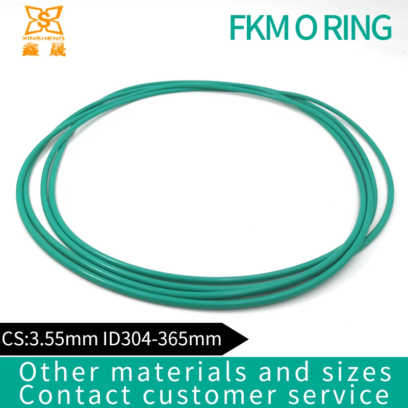 

Rubber Ring Green FKM O rings Seals CS3.55mm ID304/310/315/320mm ORing Seal Gasket Fuel Washer