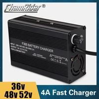 lithium battery charger 36v 48v 52v 4a fast charger 42v 54 6v 58 8v li ion battery pack charger ebike electric bike dc xlr rca
