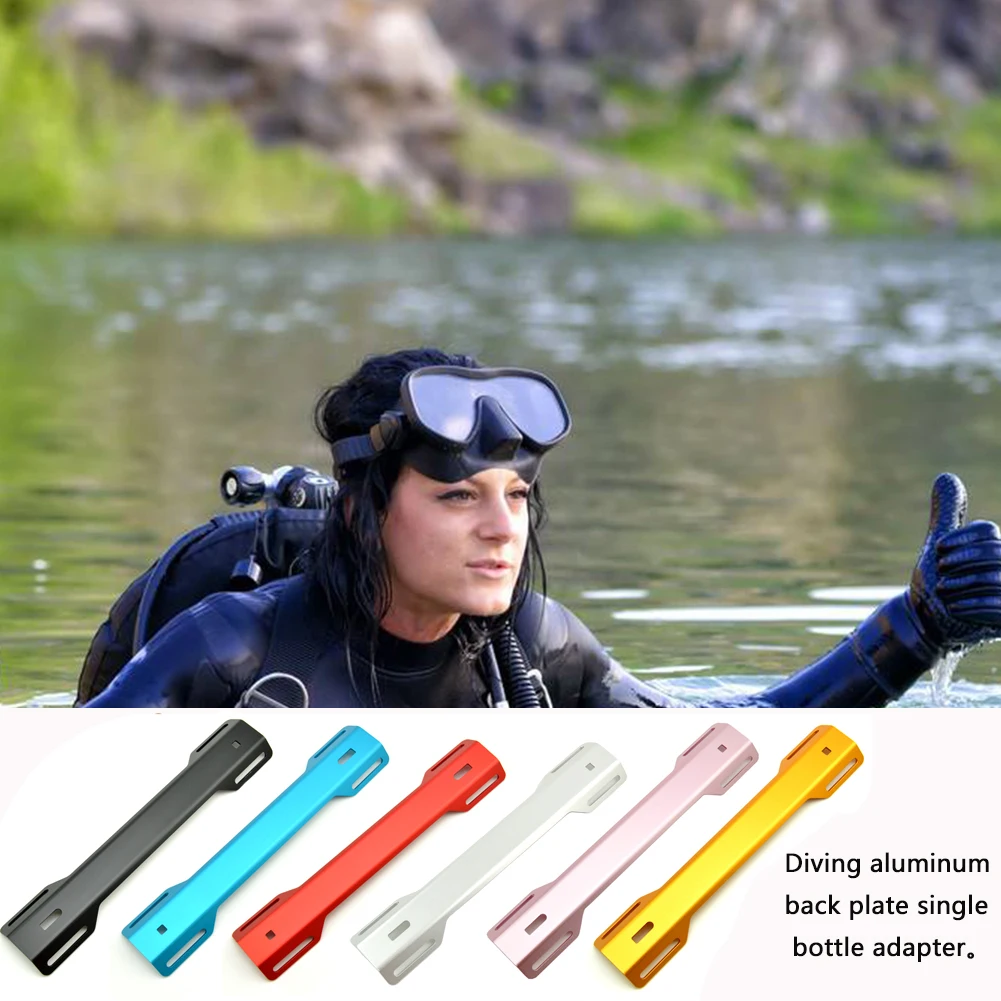 

Plate Support Single Tank Adapter Travel Replacement Aluminum Alloy Scuba Diving Ultralight Underwater Hardware For Backplate