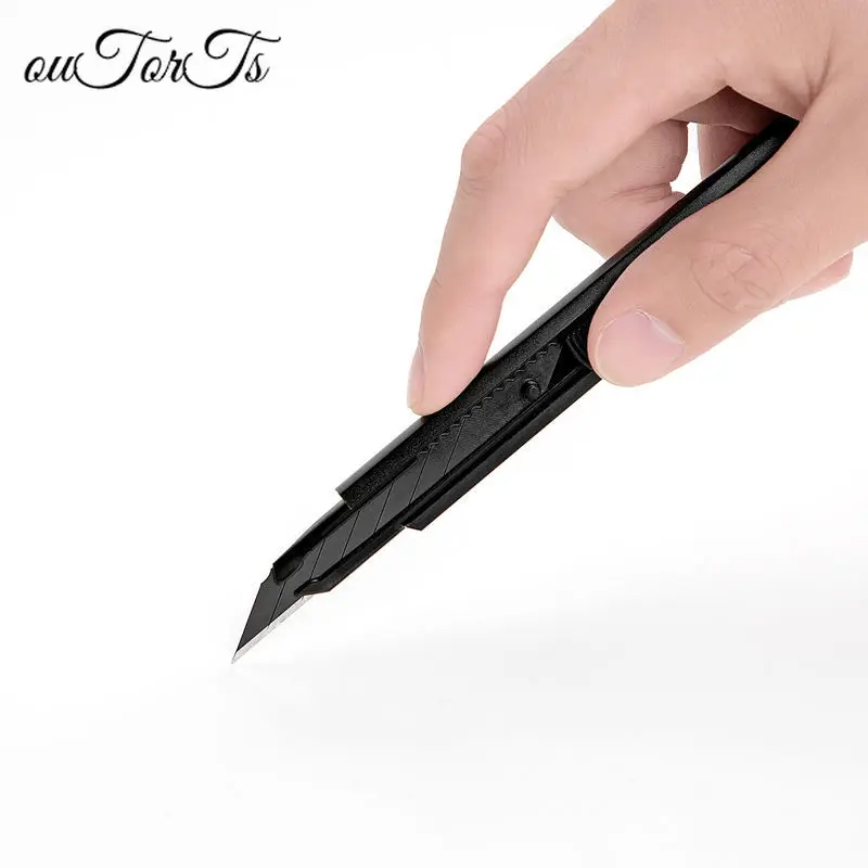 

Art Knife Paper Cutter Utility Knife Cut Aluminum Alloy Metal Blade Self-Locking Design Angle with Fracture Envelope Opener