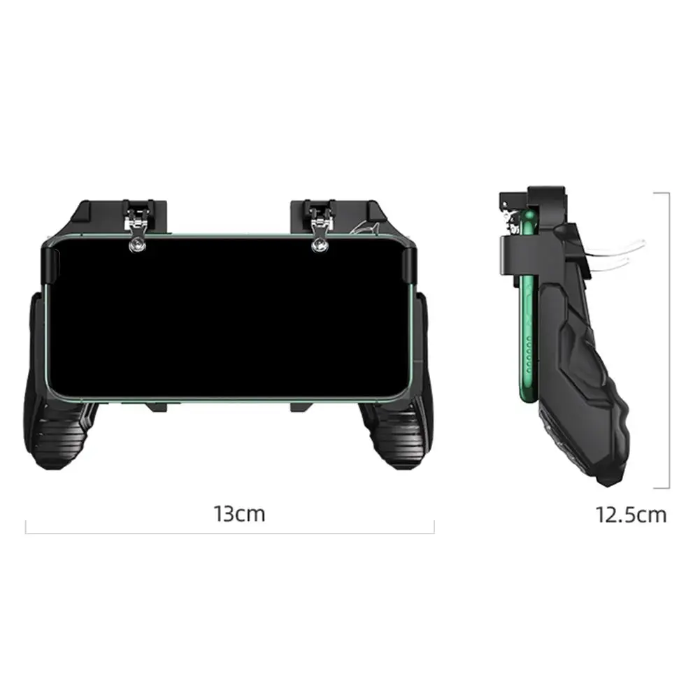 

Mobile Game Controller Cellphone Gamepad PUBG 4 Finger Operation Joystick Game Trigger For 4.7-6.5 Inch Mobile Phones