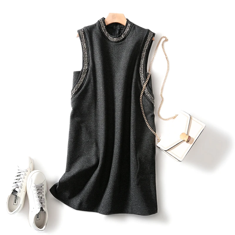 Женские 2019 Осенние Зимние Модные Повседневные Элегантные Короткие мини платья