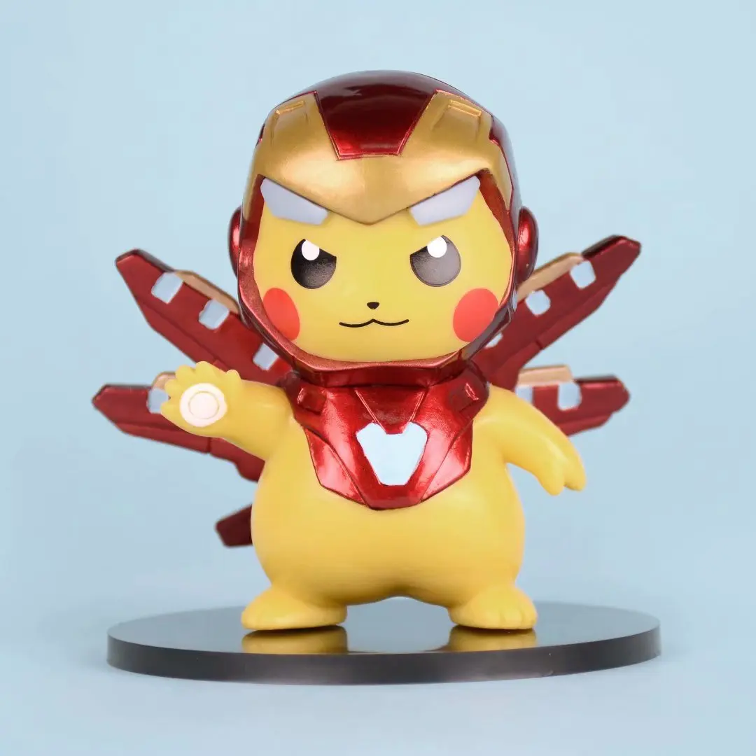 Takara Tomy Покемон Пикачу Косплей Халк Тор Железный человек Капитан Америка Черная