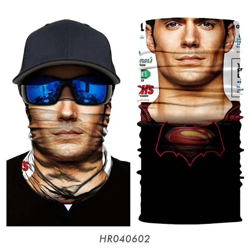 HR040602 3D бесшовная бандана Marvel баффы для шеи Мотоцикл Велоспорт Хэллоуин маска для лица Мстители 4 УФ повязка на голову походный шарф лицевой щит - Цвет: HR040602