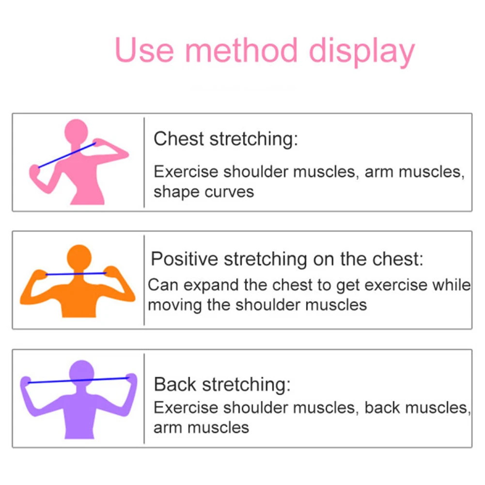 

Silicone Resistance Band Arms Chest Training Loop Figure 8 Home Workout Equipment