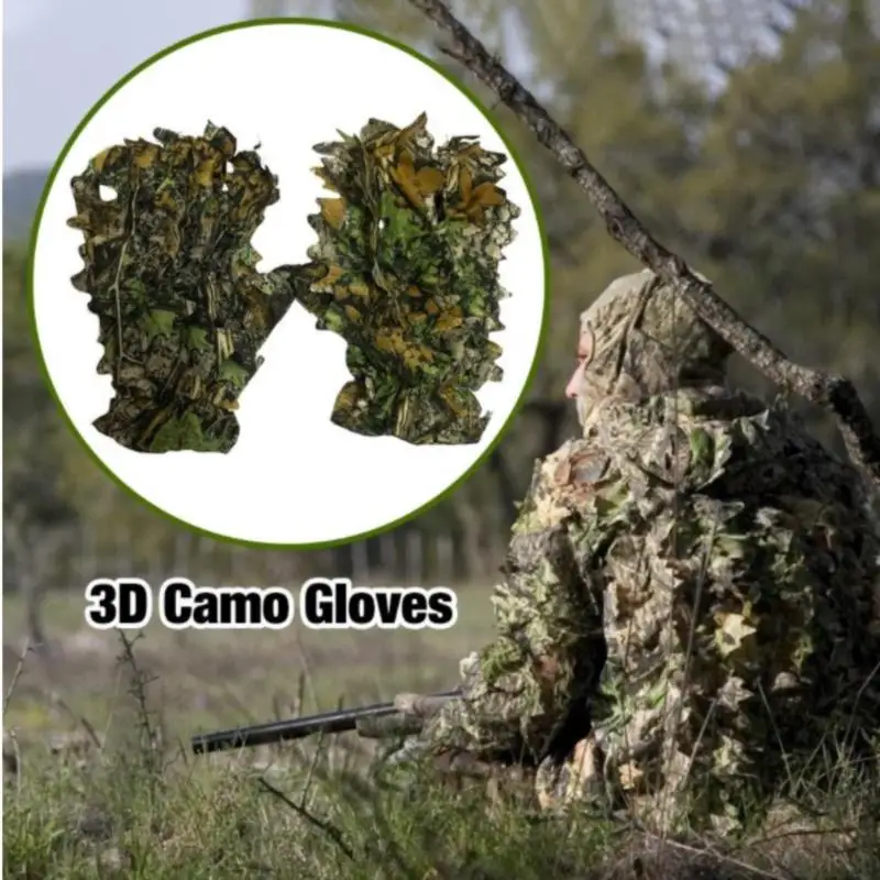 

Sneaky 3D Camo Gloves Non-slip Leaf Gloves Paintball Concealment Effect Hunting