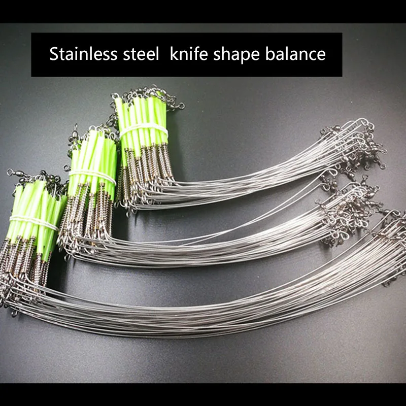5 шт./пакет Рыбалка нож форма баланс пластиковая трубка с прочной нержавеющей