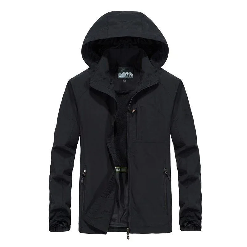 

2020 5XL 4XL Detachable cap thin Jacket Men Autumn Windbreaker Pilot Coat Army Men's Bomber Jackets Jacket Male Clothes