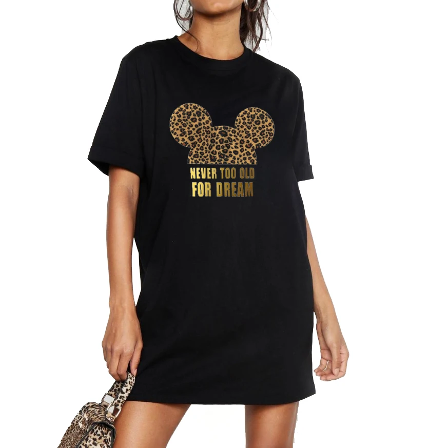 Женские туфли с принтом героями мультфильмов леопардовым большие Размеры Платья