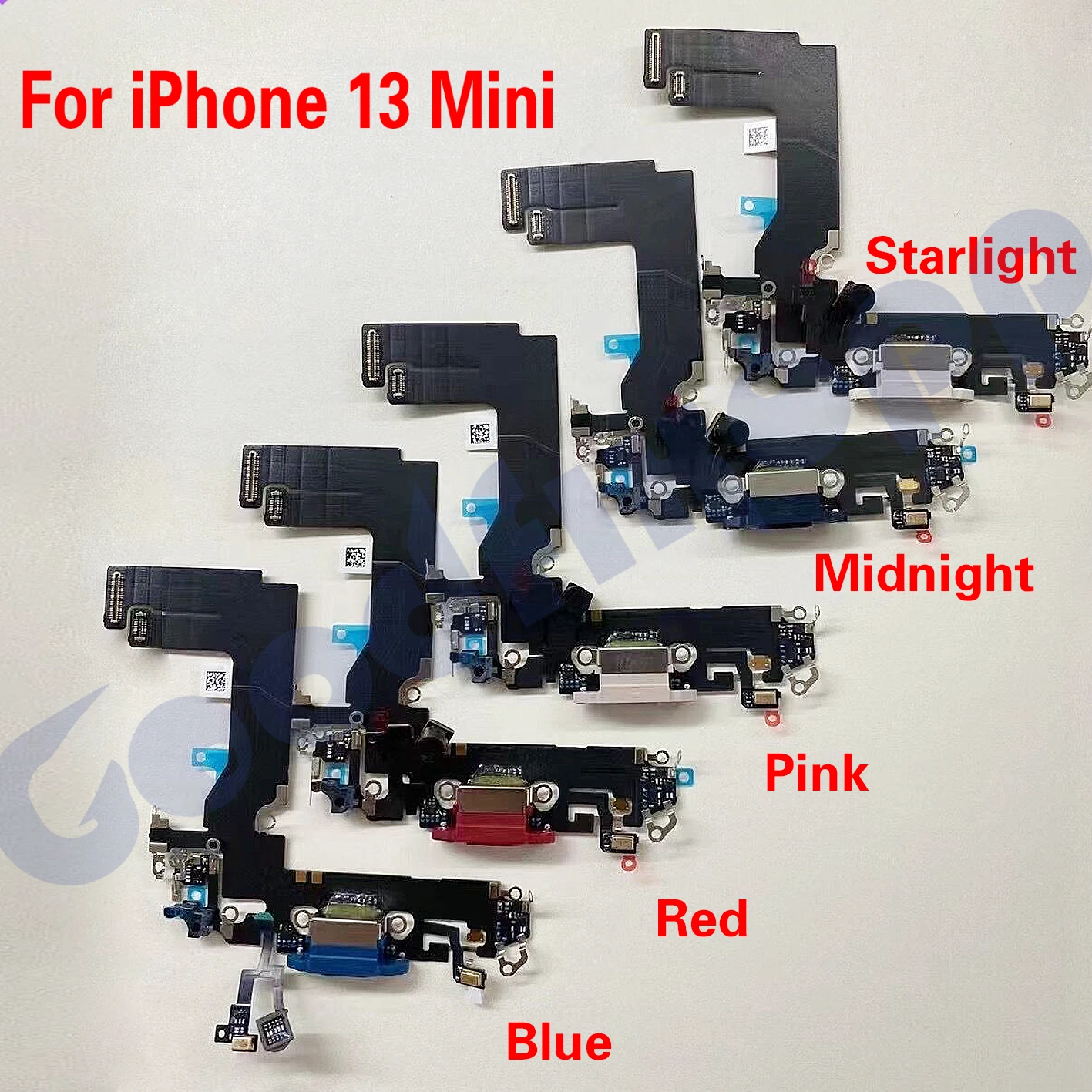 

5 шт. для iPhone 13 Mini USB зарядный порт док-разъем гибкий кабель для iPhone 13 Mini Замена
