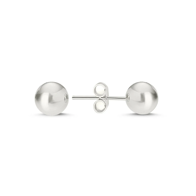 

Серебряные 6 мм простые серьги-шарики Silverlina