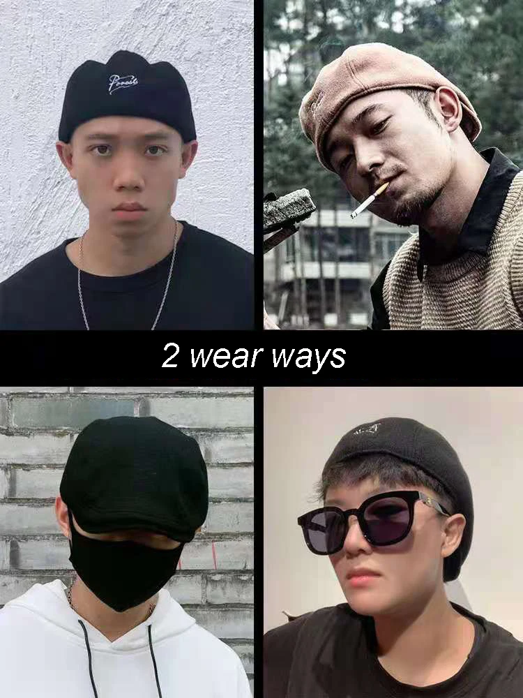 2021 Summer Men Fashion Cotton Beret Hat Newsboy Hat Spring Autumn Retro Beret Cap Unisex Anti-wear Sun Hats Women Universal Cap