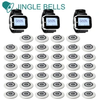 jingle bells wireless calling system restaurant waiter customer cafe service pager 3 watch receiver 40 call button hotel