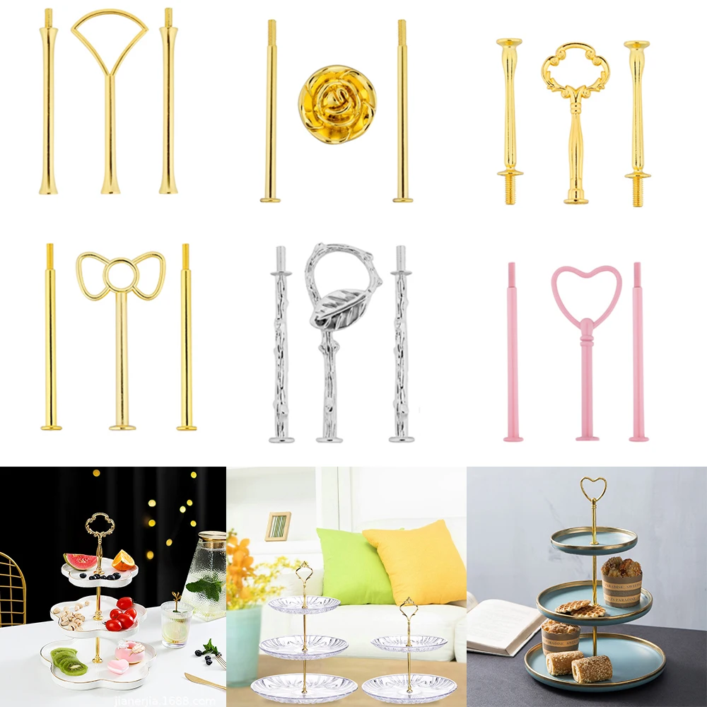 

Multi-StyleThree-Layer Fruit Dish For DIY Crystal Epoxy Mold Coaster Storage Mold Cake Tray Holder Silicone Mold Decoration