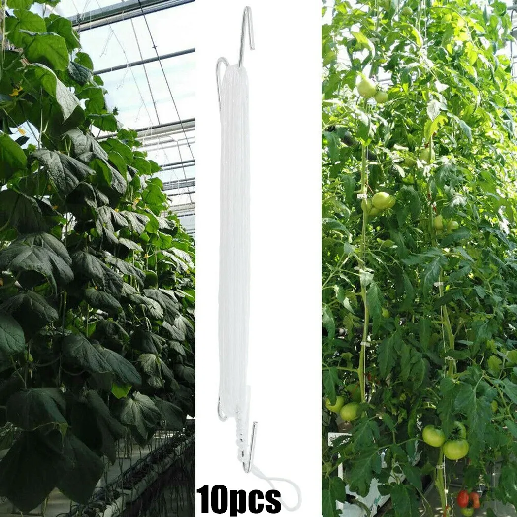 

10pcs Vegetable Support Plant Vegetable Hook Plant Growth Puller Hook Tomato Support Clips