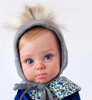 with eyes cloth body 24inch reborn doll kit adelaide open eyes reborn doll kits blank unpainted