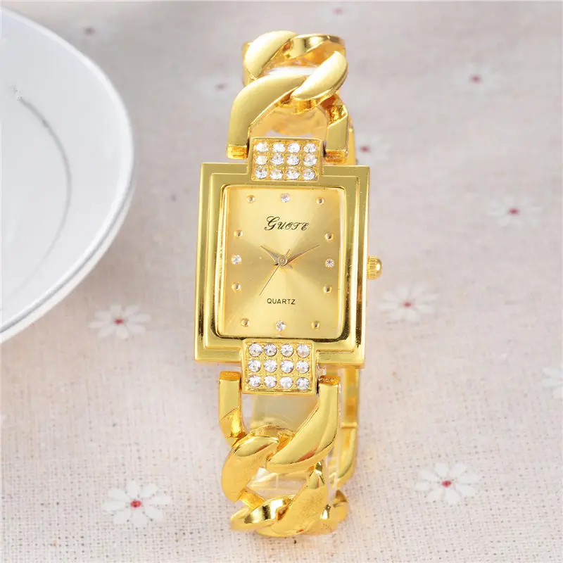 Роскошные женские часы с шипами из сплава темпераментные золотые Shi Ying модный