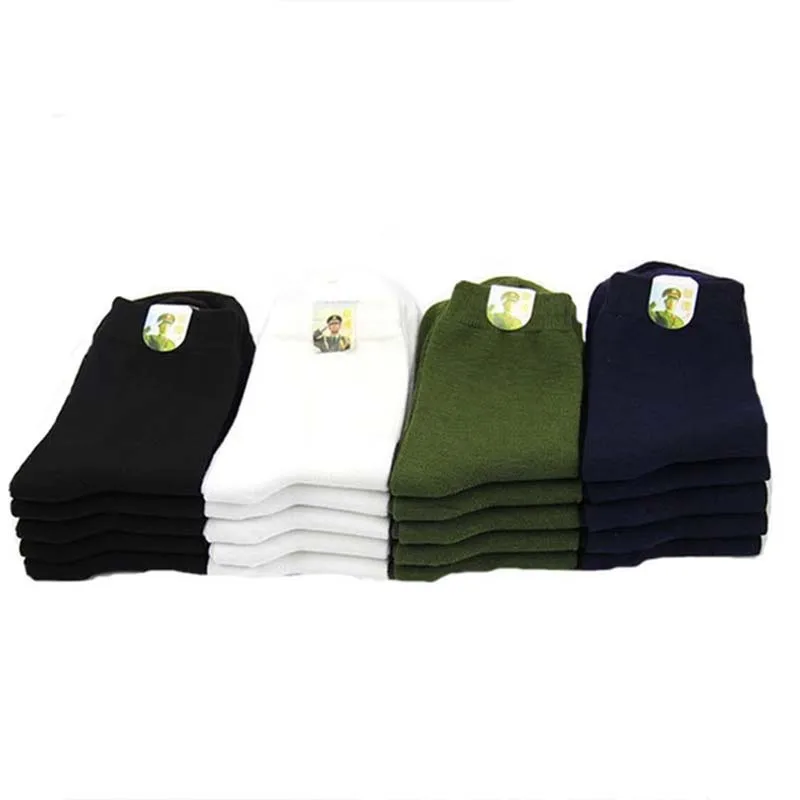 4 пары Осень-зима мужские носки средней длины толстые теплые военные дышащие