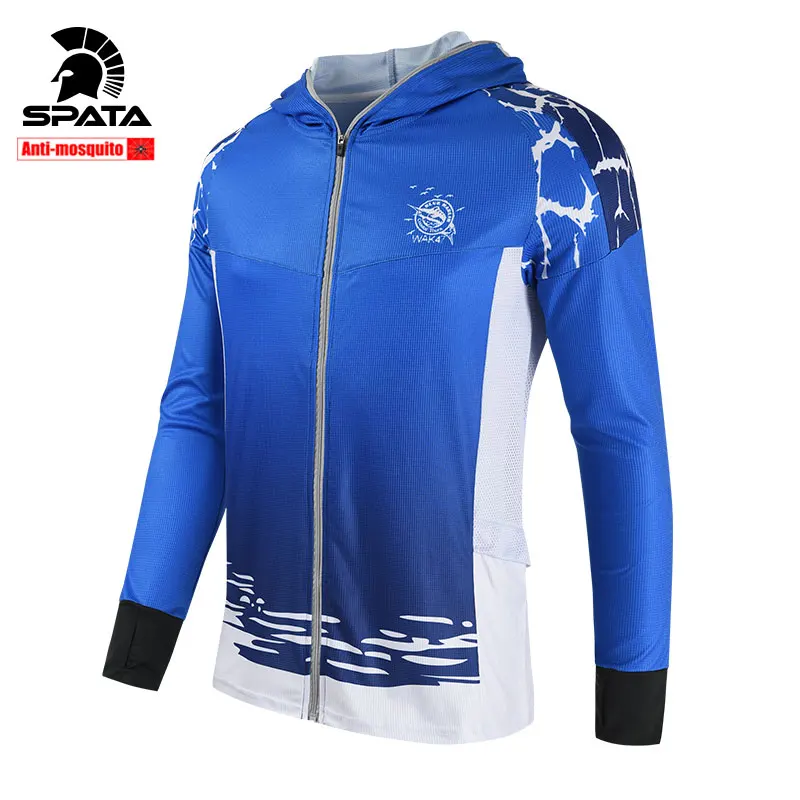 Новинка 2021 профессиональные рубашки SPATA для рыбалки с защитой от комаров дышащая